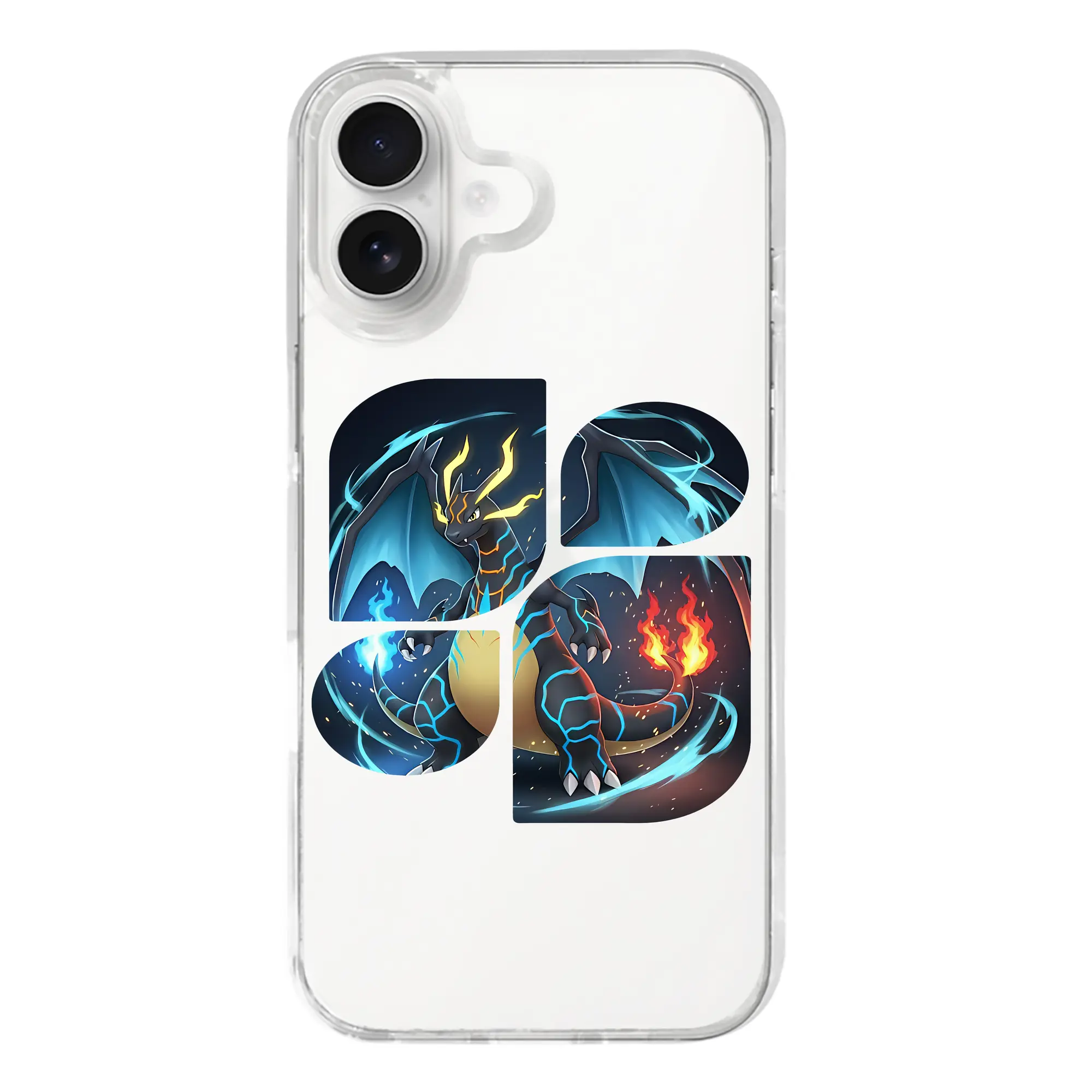 ポケモン グッズ,リザードン - iPhone 17シリーズ 透明スマホケース – 薄型・耐衝撃・精密フィット保護カバー